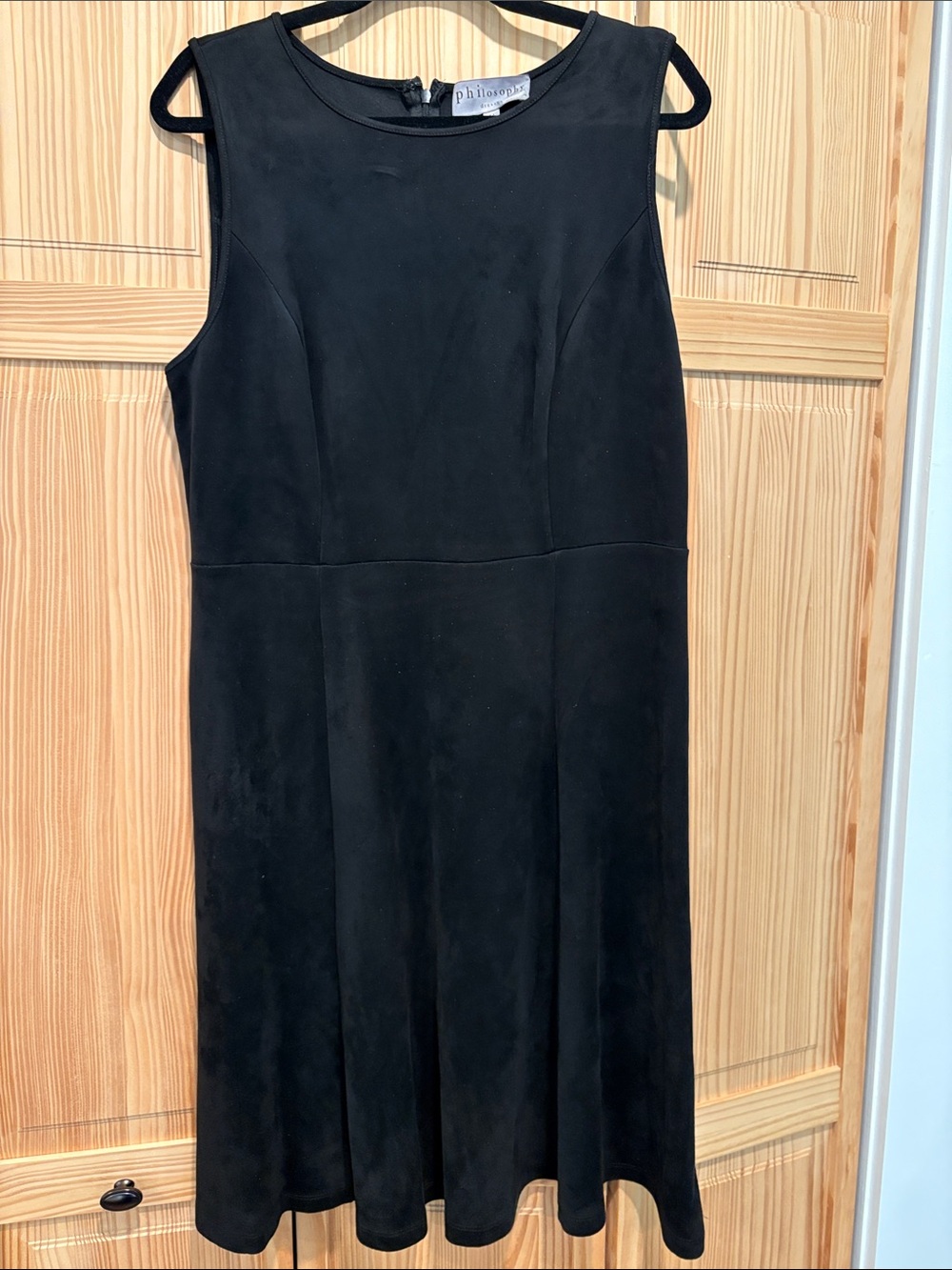Philosophy Black Sleeveless A-Line, Fit and Flare Dress